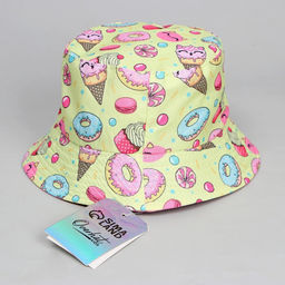 Панама детская для девочки «Вкусняшки», р-р 52-54