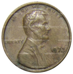 1 цент 1972 года США