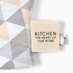 Варежка-прихватка Этель Треугольники 20х28 см, 80% хл, 20% пэ, сатин 110 г/м2  фото 4