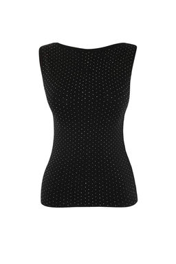 Siyah Triko Kay?k Yaka Tas Detayl? S?k Bluz TWOSS26BZ00309