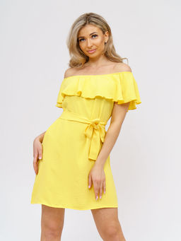 Платье женское, цвет желтый