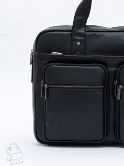 Портфель мужской кожаный 815XXL black Fuzhiniao