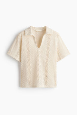 Polo efecto crochet - H&m фото 3
