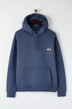 TRENDYOL MAN Haki Oversize/Genis Kesim Nak?sl? Ici Polarl? Kapusonlu Sweatshirt TMNAW25SW00016 - Trendyolmilla фото 35
