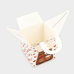 Цена за 2 шт. Коробка складная С любовью 14?16?14 см