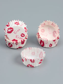 Цена за 300 шт. Форма для выпечки и упаковки конфет бумажная UPAK LAND «Поцелуи», 3.5×2 см, одноразовая, белая