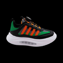 Кроссовки А7228-6 черно оранжевые