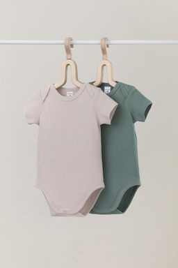 К 6525-2уп/полынь,бежевый набор полукомбинезон (боди) яс