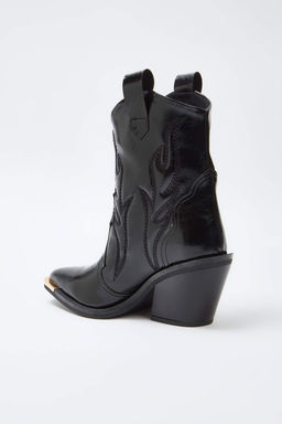 Siyah Metal Aksesuar Detayl? Kad?n Premium Kovboy Bot TAKAW26BO00090 - Trendyolmilla фото 5