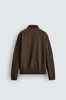 CHAQUETA COMBINADO PANA ALAMARES / Marr?n - Zara фото 8
