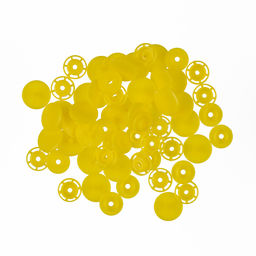 Кнопка Micron POM-15 Кнопки пластиковые пластик d 15 мм 15 шт. № 006 желтый