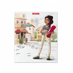 Цена за 10 шт. Тетрадь школьная ученическая ErichKrause Девочки-красавицы, 24 листа, линейка (в плёнке по 10 шт.)_MIX-PACK  фото 4