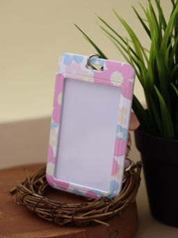 Футляр для карт с браслетом ПО ПЛАНУ. "Floral tenderness ", pink