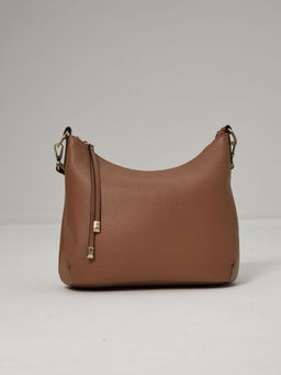 Сумка кожаная на плечо Azaro 3405 светлый орех