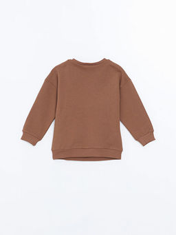 Bisiklet Yaka Uzun Kollu Bask?l? Erkek ?ocuk Sweatshirt - Waikiki фото 2