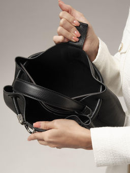 Кожаная сумка Ties DBR 31185 черный фото 9