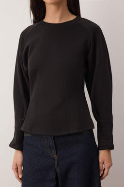 Ac?k Sar? Kal?n Sardonsuz Belden Oturmal? Bisiklet Yaka Orme Sweatshirt TWOAW26SW00068 - Trendyolmilla фото 14