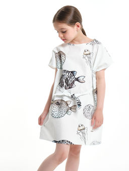 Платье Boho для девочки UD 7926 рыбки - Mini maxi фото 5