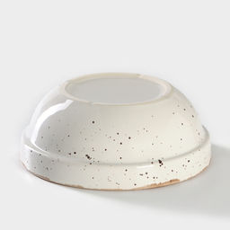 Тарелка Хорекс Punto bianca, 600 мл, d=15.5 см, фарфор, белая