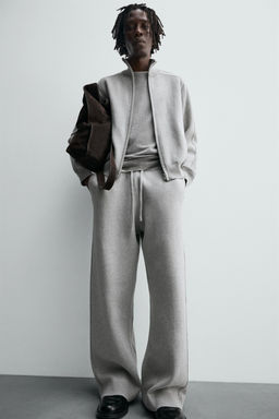 KNITTED WIDE-LEG TROUSERS - Zara фото 5