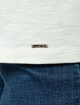 VILATTE / Футболка из фактурного полотна из 100% хлопка фото 2