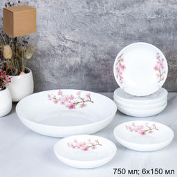 Салатник 7 предметов 280 мл / GRAY-7X-XN (7196) /уп 8/