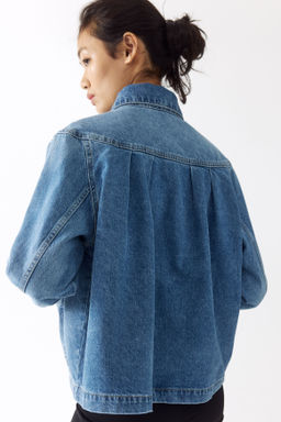 Cazadora vaquera oversize con pliegues - H&m фото 7