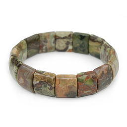 Браслет Ириска яшма пейзажная (Урал)