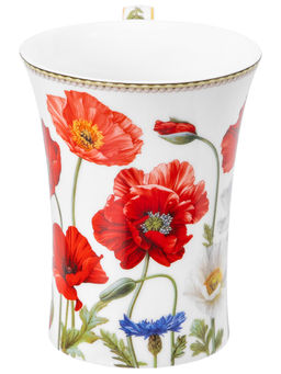 Кружка 400 мл 13*9*12 см Маки фарфор NEW BONE CHINA - Elan gallery фото 27