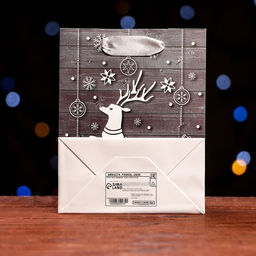 Цена за 12 шт. Пакет ламинированный Белый олень 11,5 х 14,5 х 6 см - Simaland фото 6