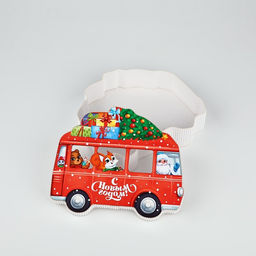 Коробка новогодняя подарочная «С Новым годом», 21×18×5 см