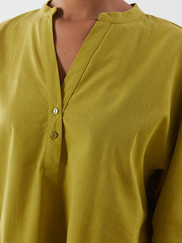 Ka??k Yaka Oversize Kad?n Bluz