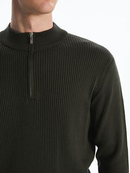 Dik Yaka Erkek Triko Kazak