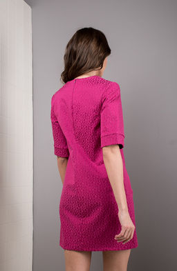 Платье мини фуксия - Donna saggia фото 2