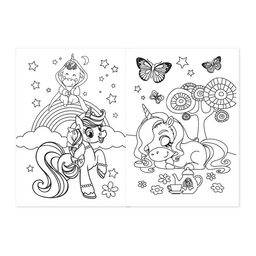 Цена за 3 шт. Раскраска для девочек Мир пони, 16 стр., А4