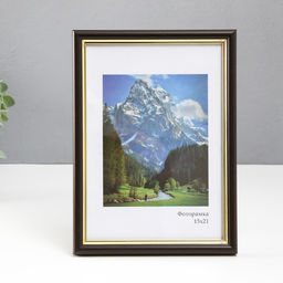 Фоторамка для фото 15×21 см Keep memories «Гамма», пластик, венге, (стекло)