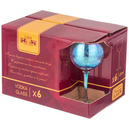 НАБОР РЮМОК ИЗ 6 ШТ DANDELION БИРЮЗА 65 МЛ 6*6*12,4СМ - Lefard фото 2