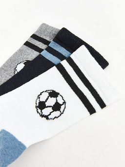 Desenli Erkek ?ocuk Soket ?orap 3l?