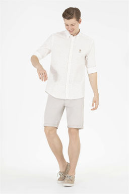 U. S. Polo Assn / Мужская рубашка Camel с длинным рукавом - U.s. polo assn фото 10