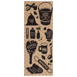 Полотенце вафельное «Этель. Для бани», 60×146 см, хлопок 100%