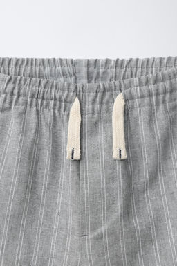 PANAL?N RAYAS CON LINO / Gris - Zara фото 3