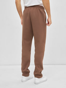 Теплые однотонные брюки в кофейном цвете кофе 181234