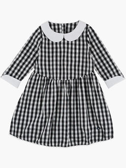 Платье для девочки в клетку UD 2676 синий - Mini maxi фото 6