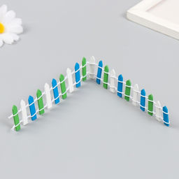 Цена за 2 шт. Декор для творчества дерево «Цветной заборчик» 3×24 см МИКС