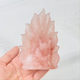 Лиса "Кицунэ" из Розового кварца