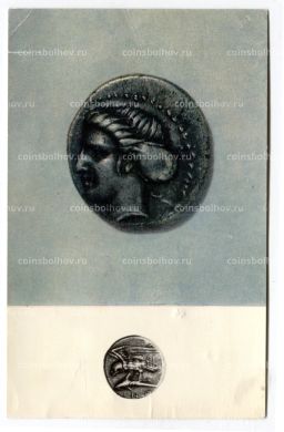 Открытка Монета Синопы IV век до н.э. Серебро