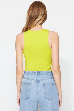 Sar? Halter Yaka Vucuda Oturan Esnek Alttan C?tc?tl? Orme Body TWOSS20BD0044