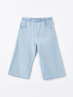 Beli Lastikli Basic K?z Bebek Jean Pantolon