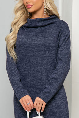 Платье Стильный мотив (темно-синее) П4894 - Lt collection фото 8