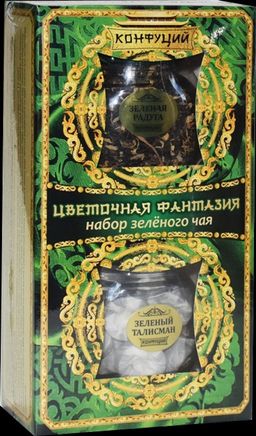 Конфуций. Набор Чайная пара. Цветочная фантазия 120 гр. карт.упаковка